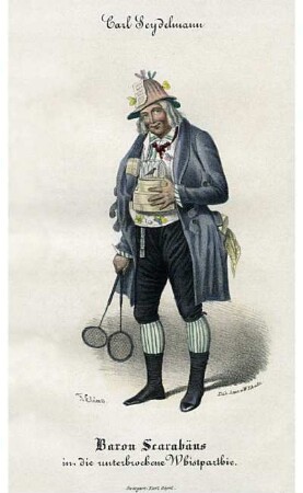 Carl Seydelmann. Baron Scarabäus in die unterbrochene Whistparthie
