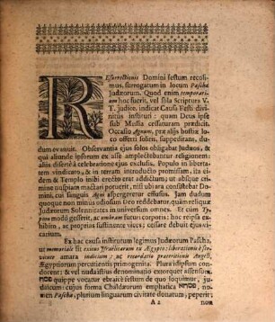 Iudaeorum abrogatum, surrogato in eius locum festo resurrectionis dominicae : [Progr.]