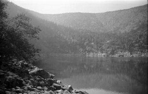 Vogesen: Schwarzer See, Lac Noire, Schwarzer See mit Kraftwerk, ohne Kraftwerk