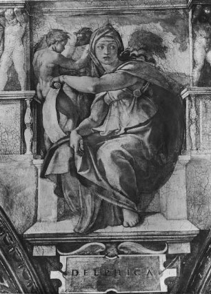 Sixtinische Decke — Propheten und Sibyllen — Die Delphische Sibylle