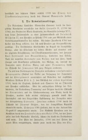 2. Die Revolutionskriege