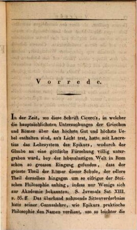 M. Tullii Ciceronis de finibus bonorum et malorum libri V