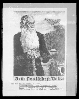 Widmungsblatt "Dem Deutschen Volke"