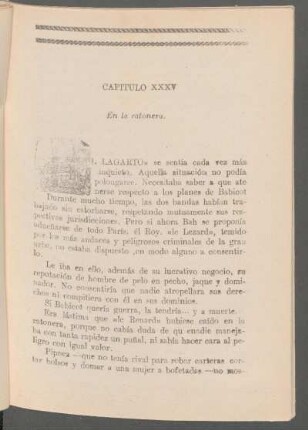 Capítulo XXXV - En la ratonera.