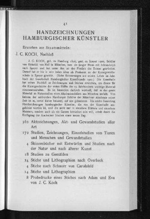 Handzeichnungen hamburgischer Künstler