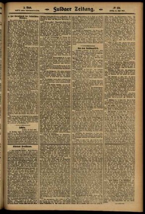 Zweite Ausgabe vom Freitag, den 13. Juni 1913.