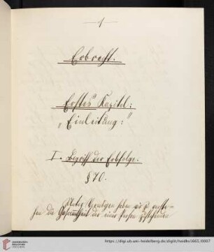 Erstes Kapitel"Einleitung"