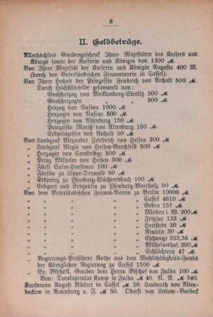 II. Geldbeträge.
