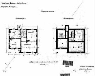 Endingen: Empfangsgebäude Grundrisse UG,EG