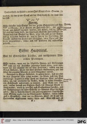 Eilfter Haupttitul. Von der Europäischen Kirchen, und verschiedenen Asiatischen Provinzen