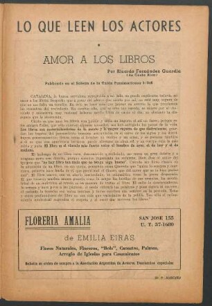 Lo que leen los actores : Amor a los libros