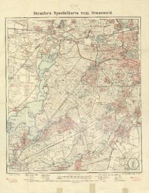 Straube's Spezialkarte von Grunewald