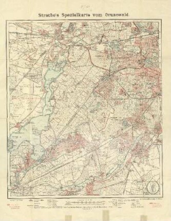 Straube's Spezialkarte von Grunewald