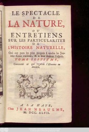 T. 7: Contenant ce qui regarde l'Homme en Société