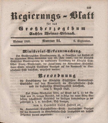 Nr. 14 : 9. September 1840