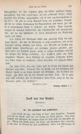 143-166 Joseph van den Vondel : Fortsetzung