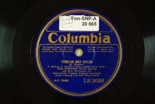 Tristan und Isolde : 2. Aufzug, 3. Szene "Dues wundervolle Weib" / (R. Wagner)