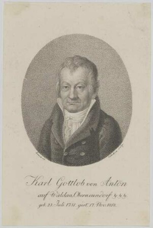 Bildnis des Karl Gottlob von Anton