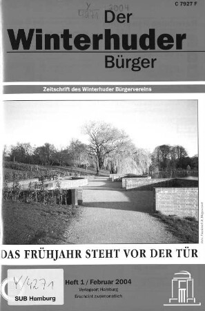Heft 1 / Februar 2004 : Zeitschrift des Winterhuder Bürgervereins