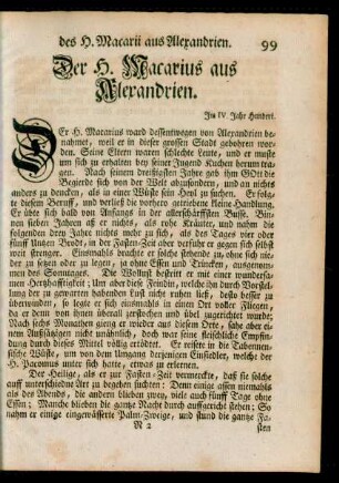 Der H. Macarius aus Alexandrien