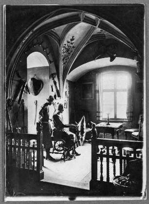 Erker im Jagdzimmer der Burg Lauenstein in Oberfranken