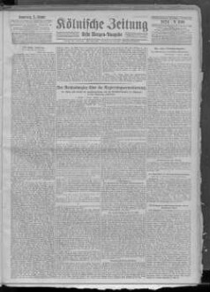 Kölnische Zeitung. 1803-1945