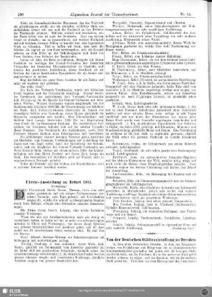 Uhren-Ausstellung zu Erfurt 1903