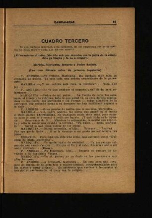 Cuadro tercero