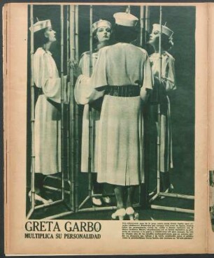 Greta Garbo multiplica su personalidad [Fotografía]
