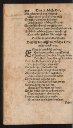 Begriff des eilfften Buchs Vergilii/ von Eneas.