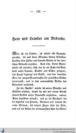 Hero und Leander am Bodensee
