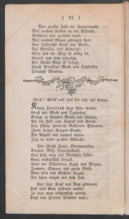 König Friedrich siegt schon wieder, Groß mit Muth und Tapferkeit