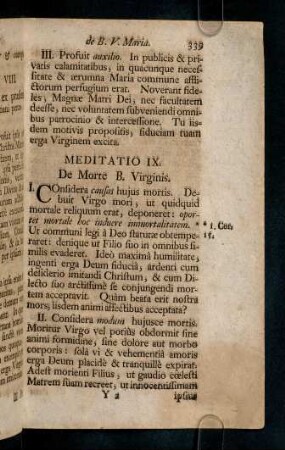 339-342, Meditatio IX - X