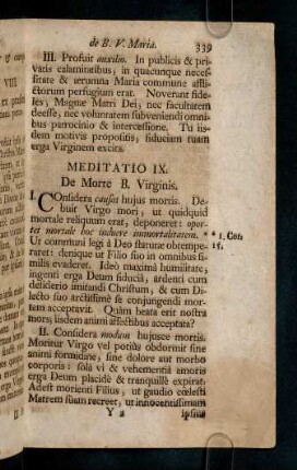 339-342, Meditatio IX - X
