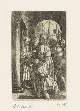 Christus vor Pilatus, Blatt 5 der Folge "Passion"