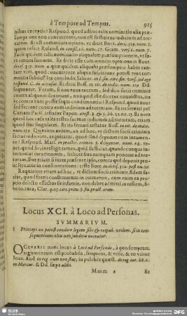 Locus XCI. à Loco ad Personas