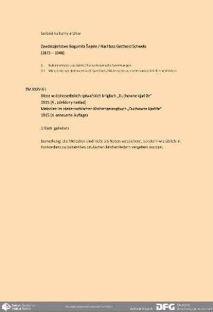 Melodien im niedersorbischen Kirchengesangbuch „Duchowne kjarliže“ (4. erneuerte Auflage)