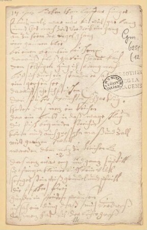 Zwei Meisterlieder - BSB Cgm 6251(12