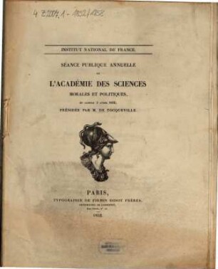 Séance publique annuelle. 1852