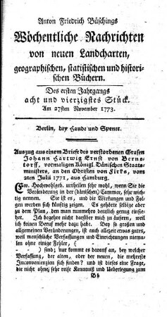Acht und vierzigstes Stück