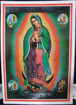 Poster mit Darstellung der Mondsichelmadonna