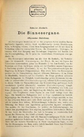 Lehrbuch der Anatomie des Menschen : in 2 Bänden, 2. Band. Gefäßsystem, Nervensystem und Sinnesorgane