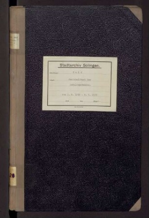 Wald: Schuldeputation 1922-1929
