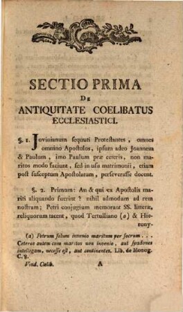 Vindiciae coelibatus ecclesiarum Occidentis