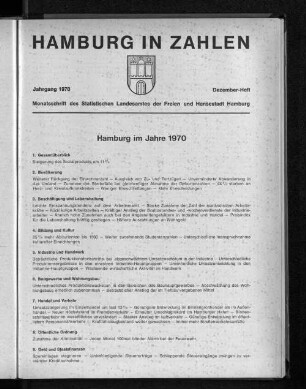 Hamburg im Jahre 1970