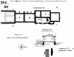Kupferzell: Empfangsgebäude und Güterschuppen Untergeschoß
