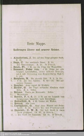 Erste Mappe