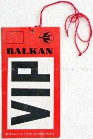 VIP Ausweis der Fluglinie "Bulgarian Airlines" - Sachkonvolut