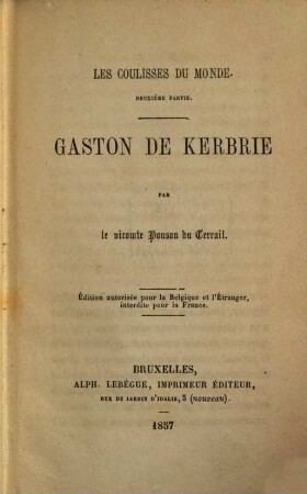 Les Coulisses du monde, 3