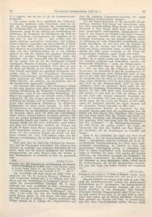 54-56 [Rezension] Sparrow-Simpson, William J., A study of Bossuet